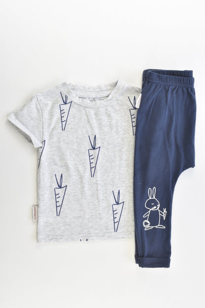 SOOKIbaby Kid Size 0 Rabbit T-shirt and Pants