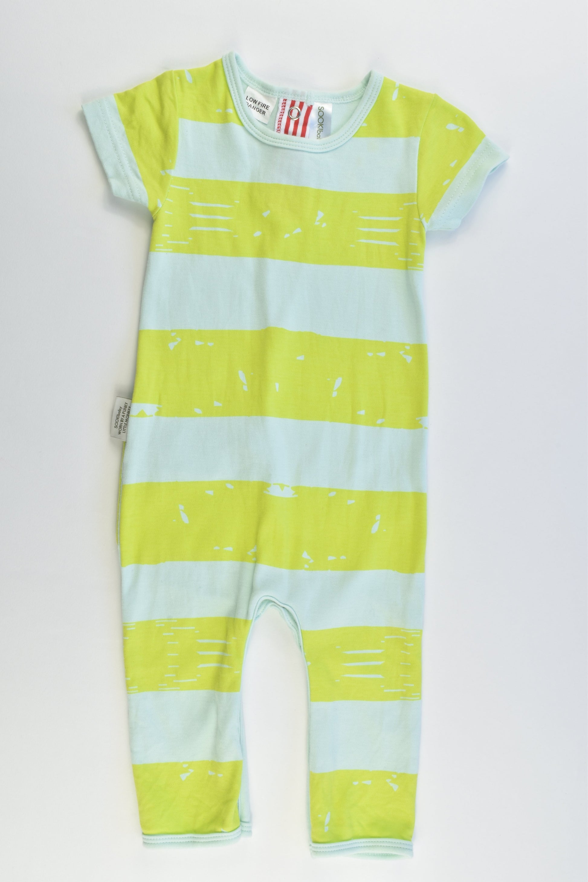 SOOKIbaby Size 00 'Worn By A Funky Little Monkey' Playsuit