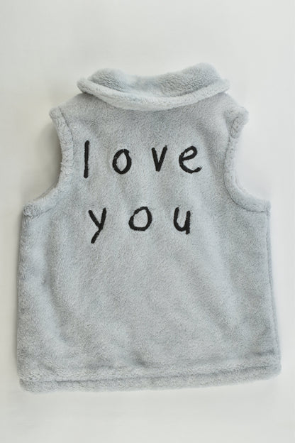 SOOKIbaby Size 1 (12 months) Reversible "Love You" Vest