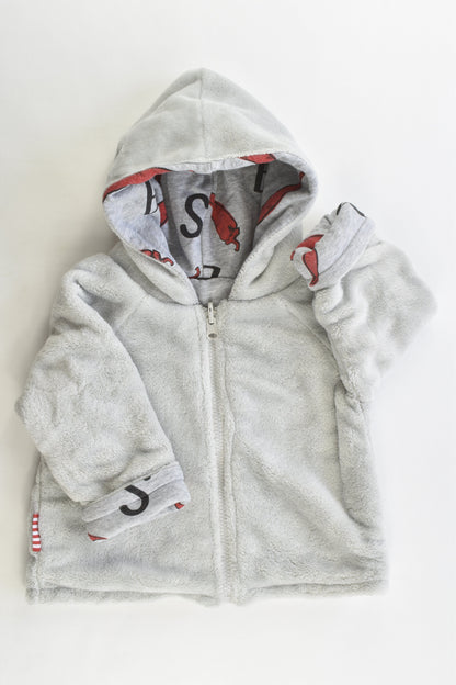 SOOKIbaby Size 1 Warm Reversible Chilli/Fluffy Hooded Jumper