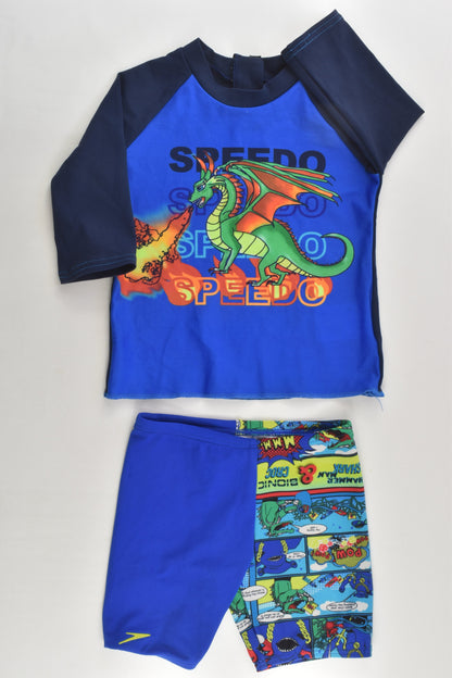 Speedo Size 1 Dragon Rashie Top and Swim Pants