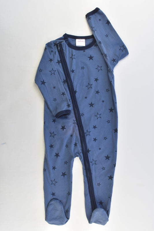 Sprout Size 0 (6-12 months) Stars Footed Romper