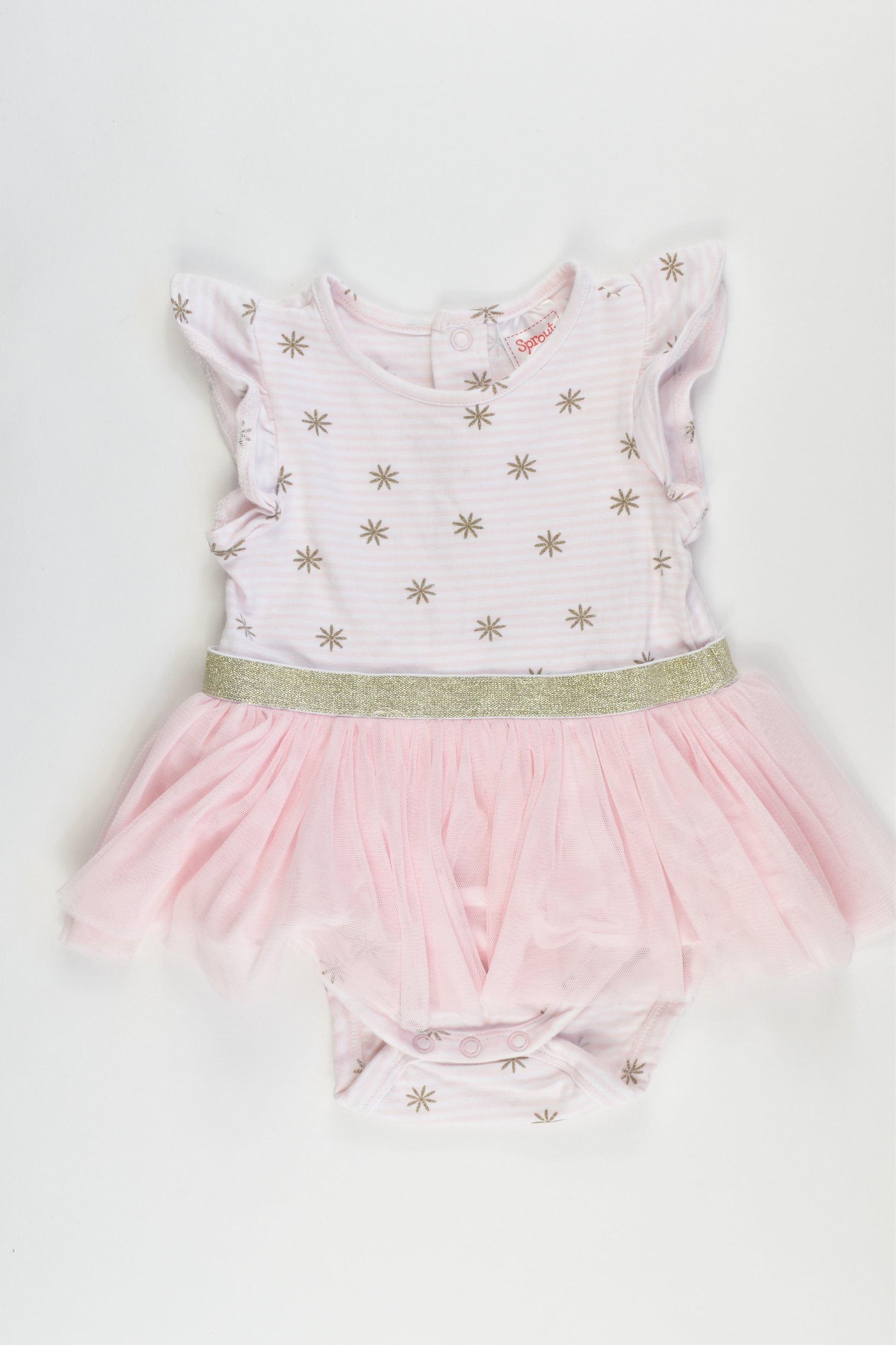 Sprout Size 0 Bodysuit with Tulle