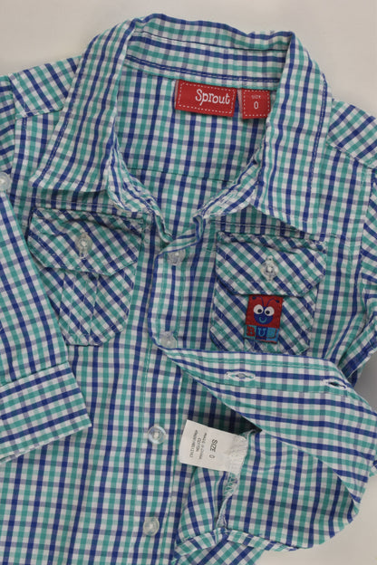 Sprout Size 0 'Bug' Checked Shirt