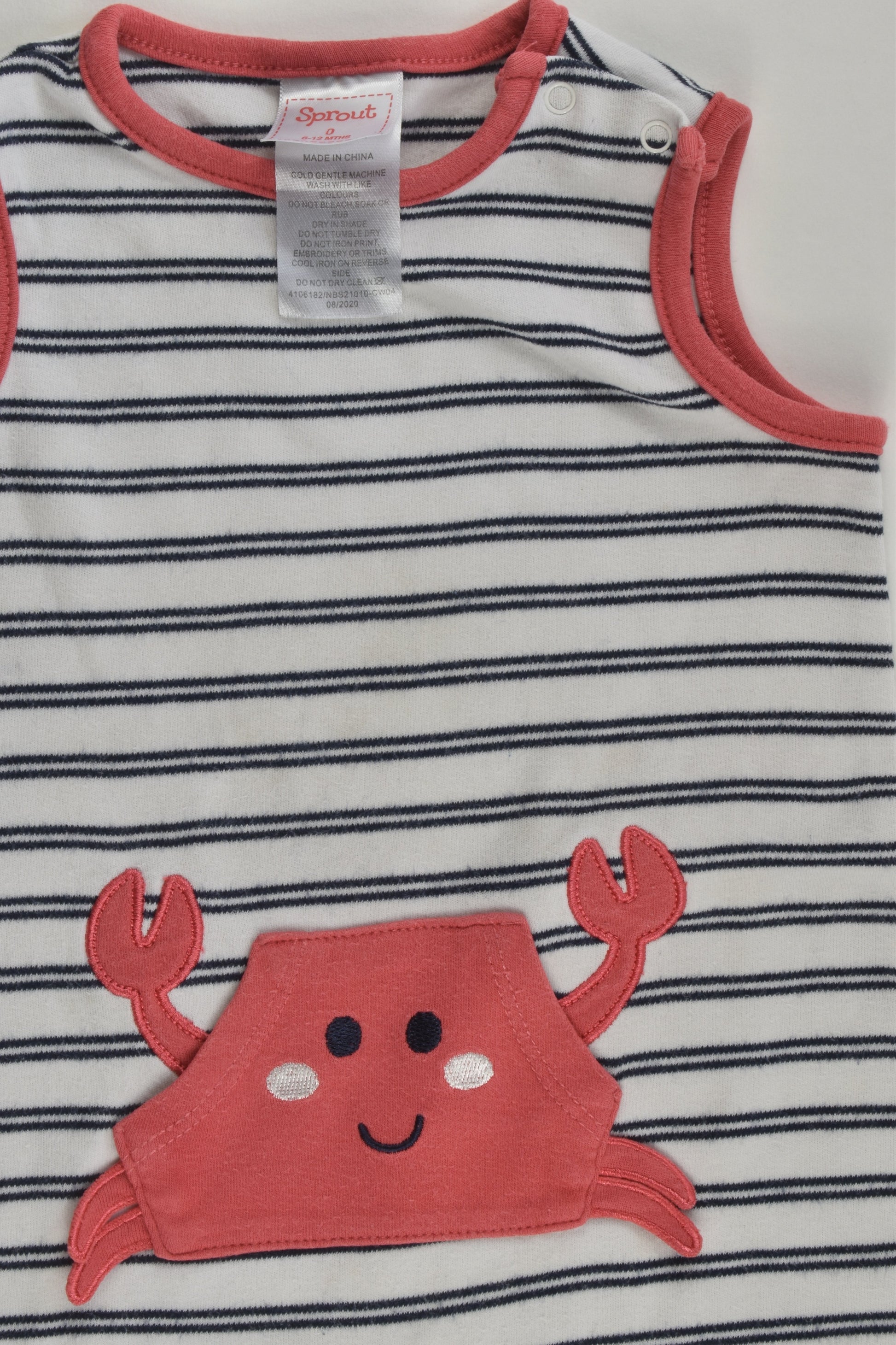 Sprout Size 0 Crab Short Romper