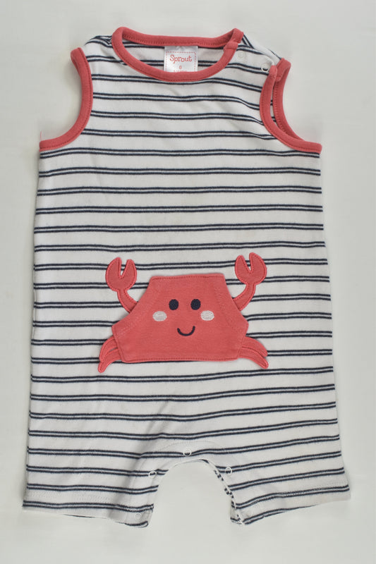 Sprout Size 0 Crab Short Romper