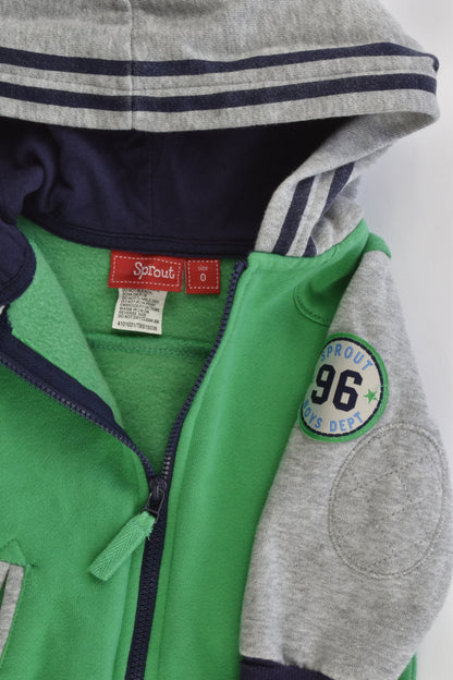 Sprout Size 0 Hooded Jumper