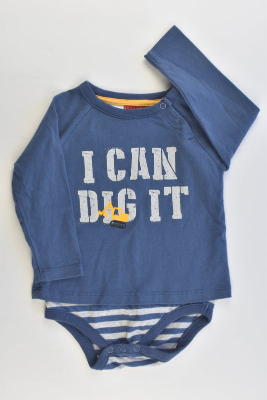Sprout Size 0 'I Can Dig It' Bodysuit