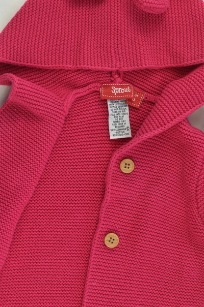 Sprout Size 0 Knitted Hooded Jumper