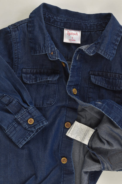 Sprout Size 0 Lightweight Denim Shirt