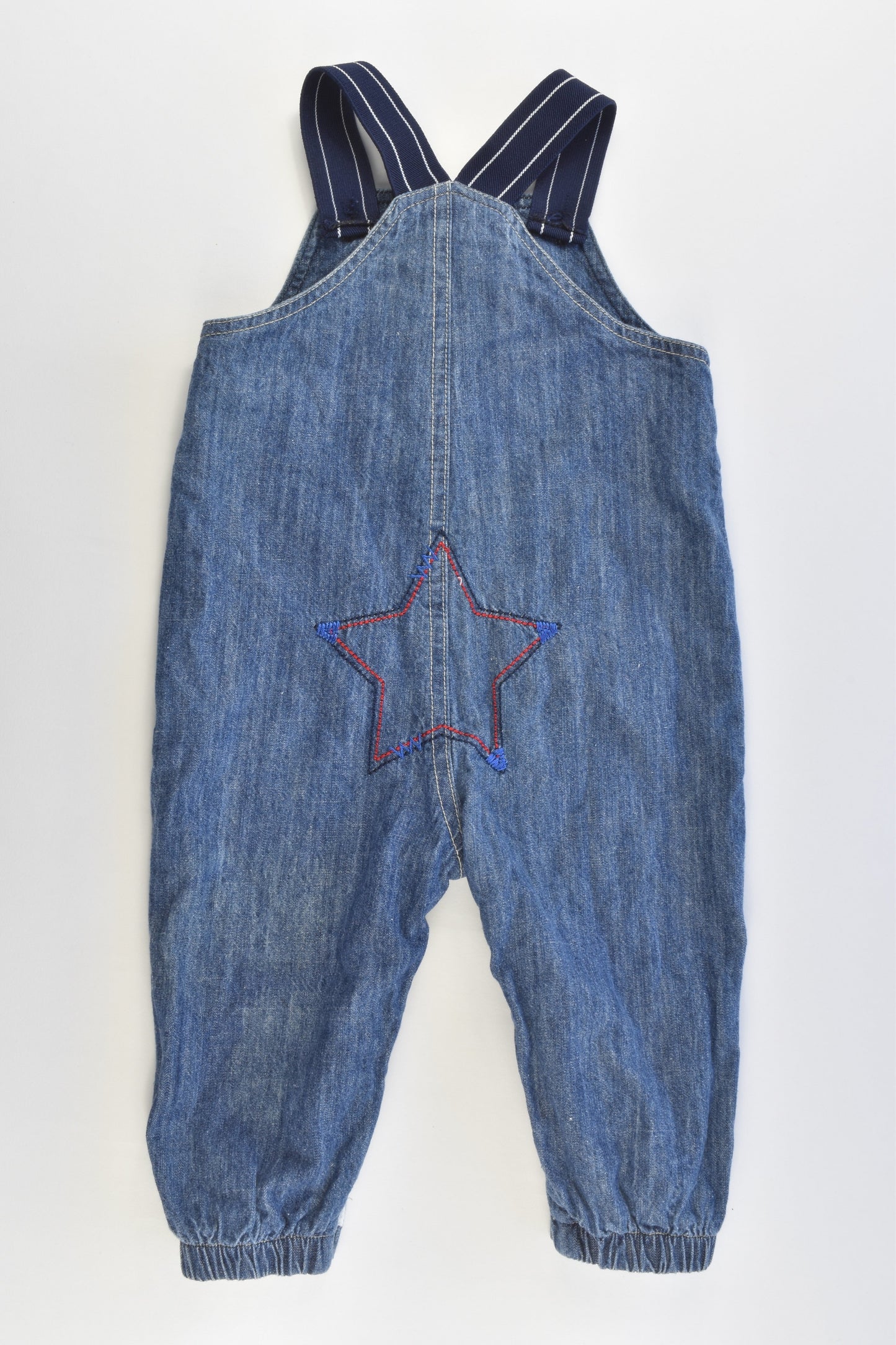 Sprout Size 0 Lined Denim Overalls with Star at the Back