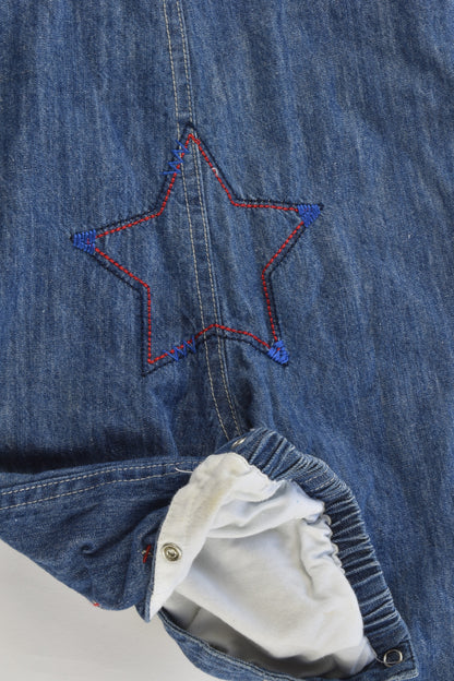 Sprout Size 0 Lined Denim Overalls with Star at the Back
