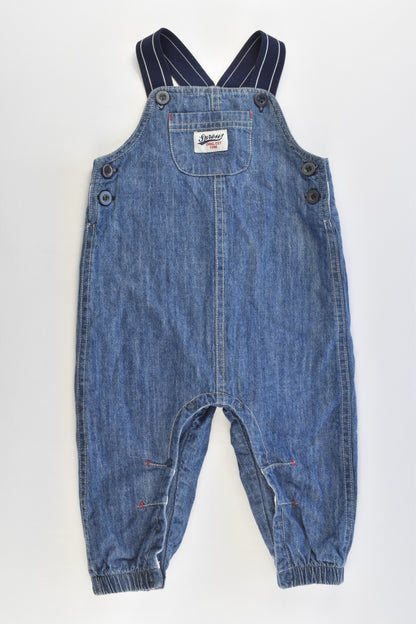 Sprout Size 0 Lined Denim Overalls with Star at the Back