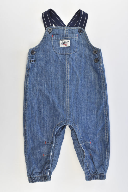Sprout Size 0 Lined Denim Overalls with Star at the Back