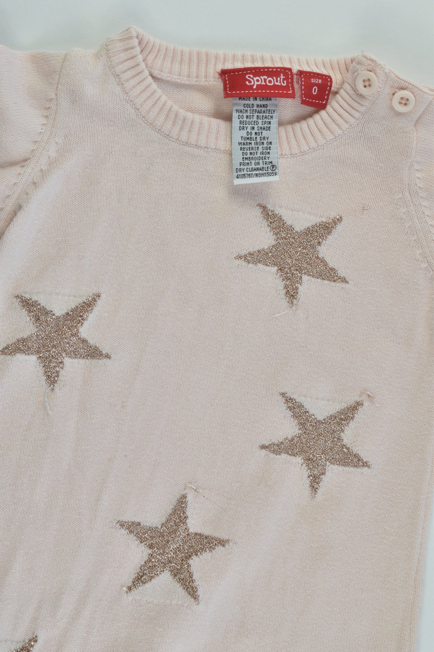 Sprout Size 0 Stars Knitted Dress