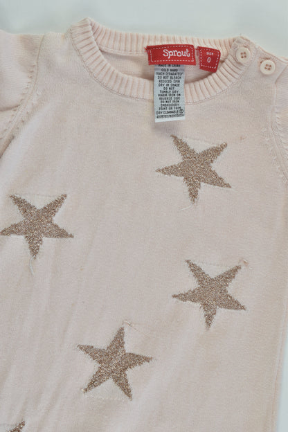 Sprout Size 0 Stars Knitted Dress