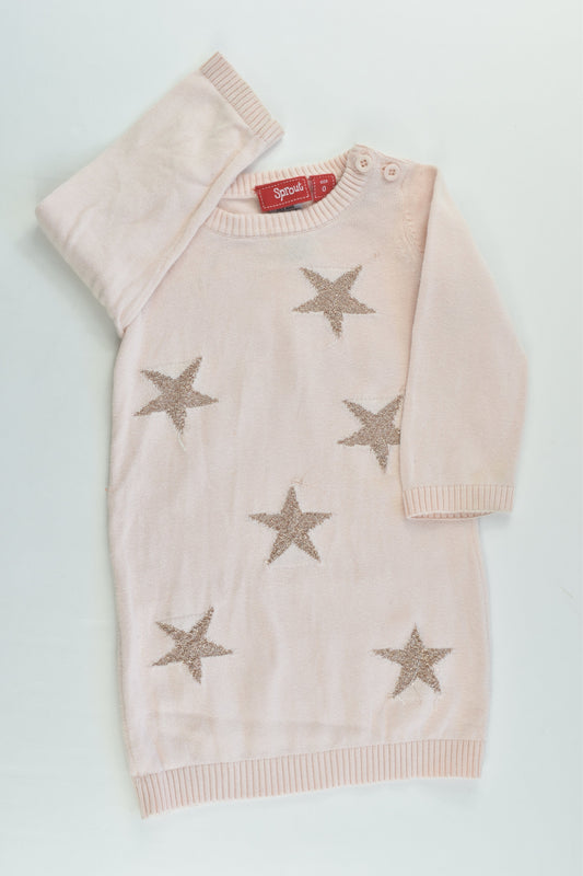 Sprout Size 0 Stars Knitted Dress