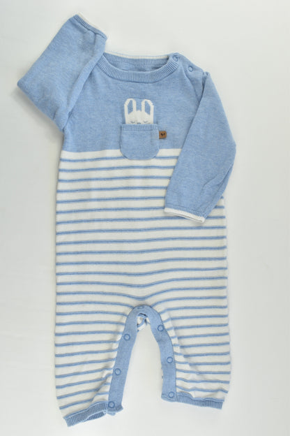 Sprout Size 00 (3-6 months) Bunny Knitted Romper