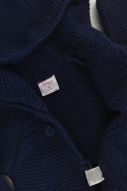 Sprout Size 00 (3-6 months) Warm Knitted Hooded Jumper