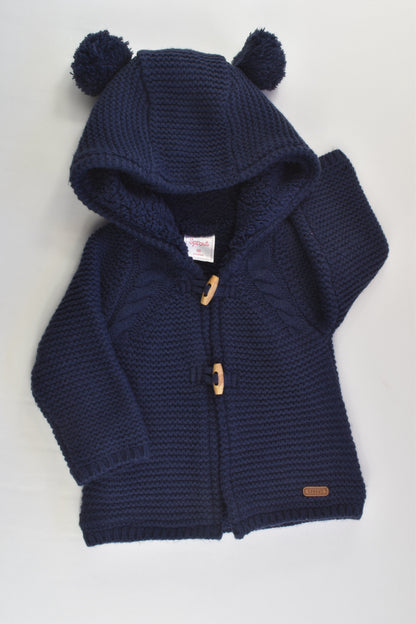 Sprout Size 00 (3-6 months) Warm Knitted Hooded Jumper