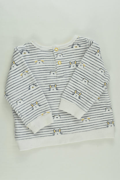 Sprout Size 00 Animals Sweater