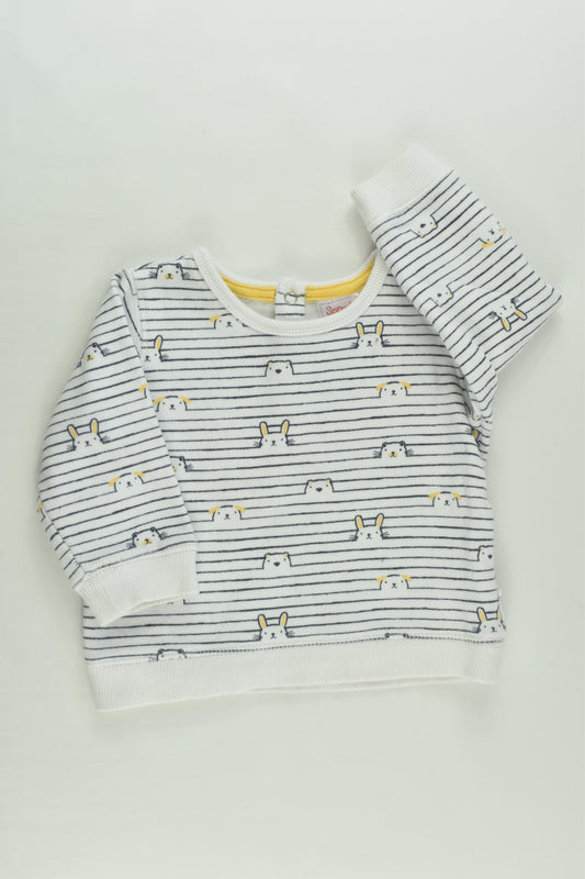Sprout Size 00 Animals Sweater