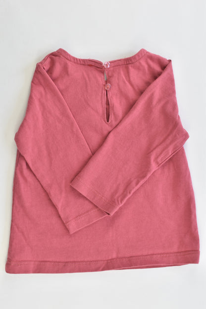 Sprout Size 00 "Be Brave" Owl Top