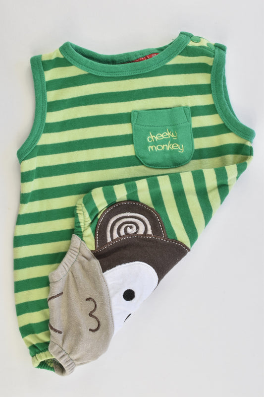 Sprout Size 00 'Cheeky Monkey' Romper