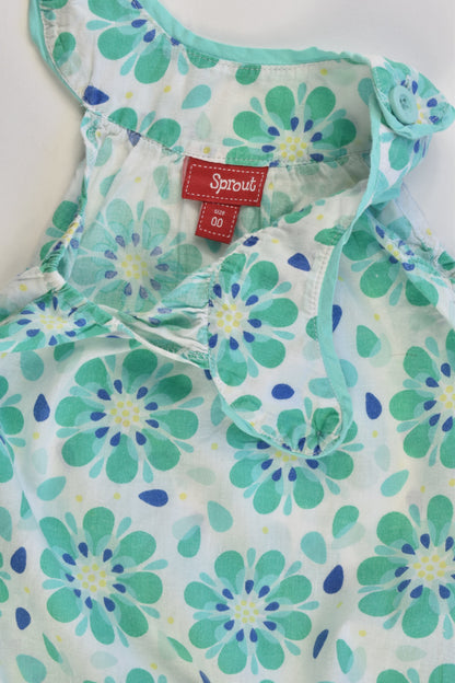Sprout Size 00 Floral Playsuit