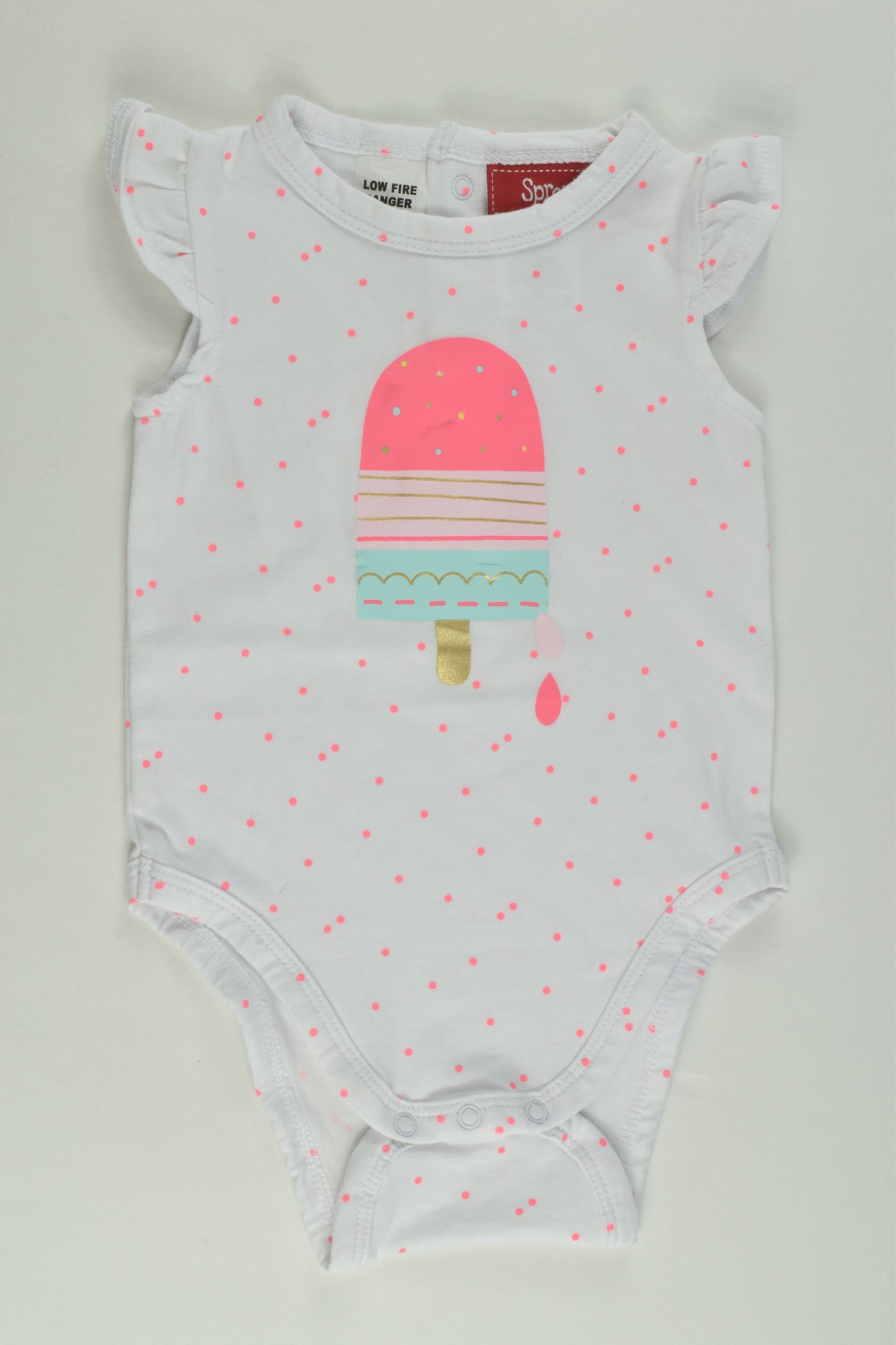 Sprout Size 00 Ice Cream Bodysuit