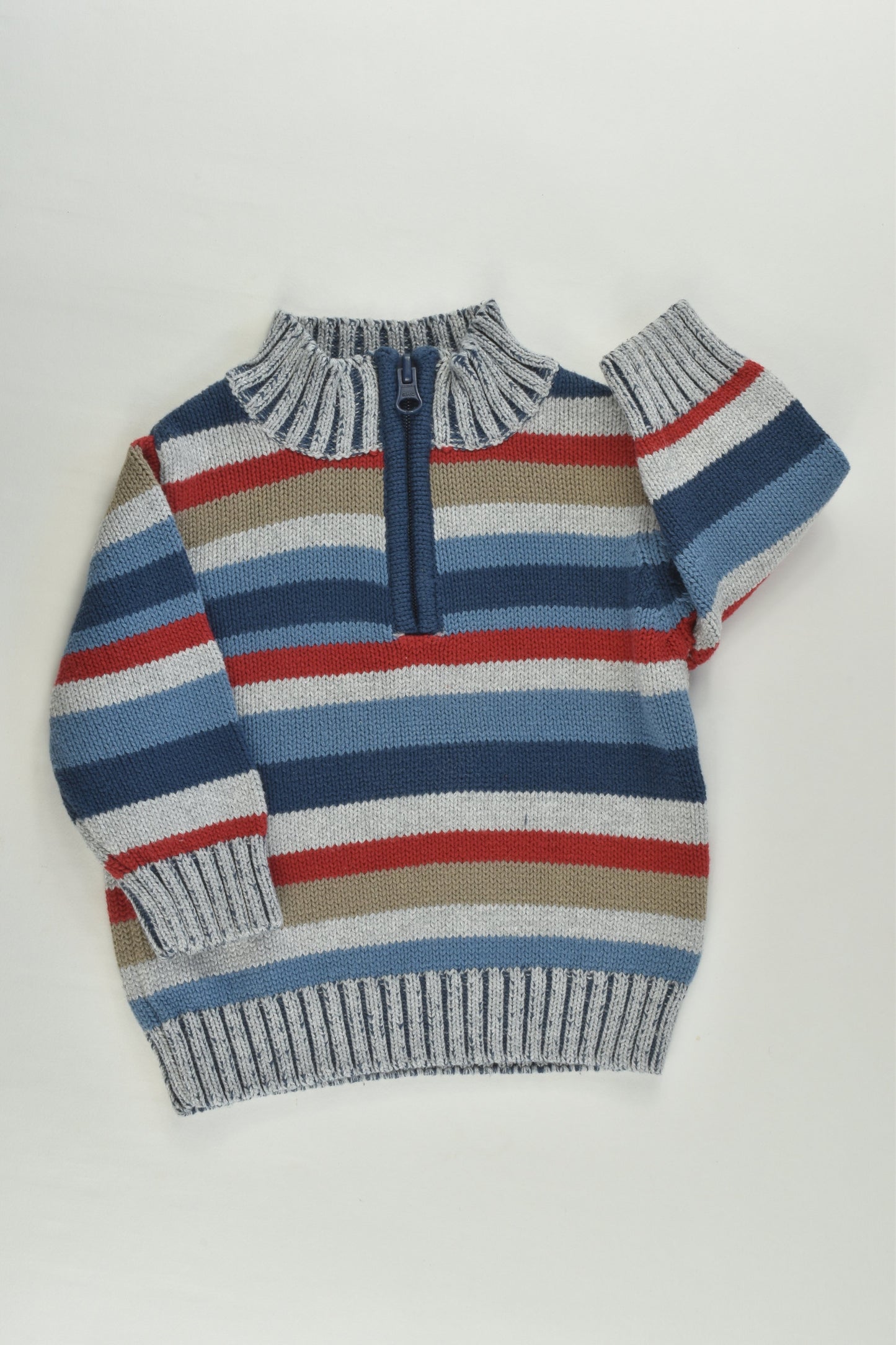 Sprout Size 00 Knitted Striped Jumper