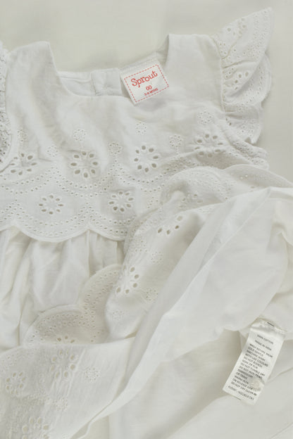 Sprout Size 00 Lined Lace Detail Dress
