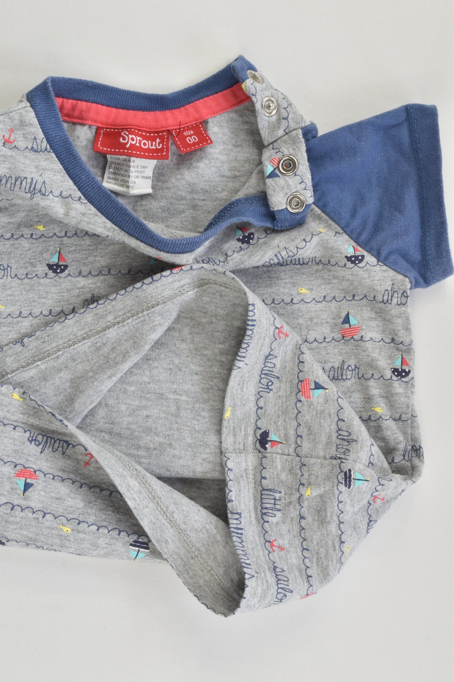 Sprout Size 00 'Mummy's Little Sailor' T-shirt