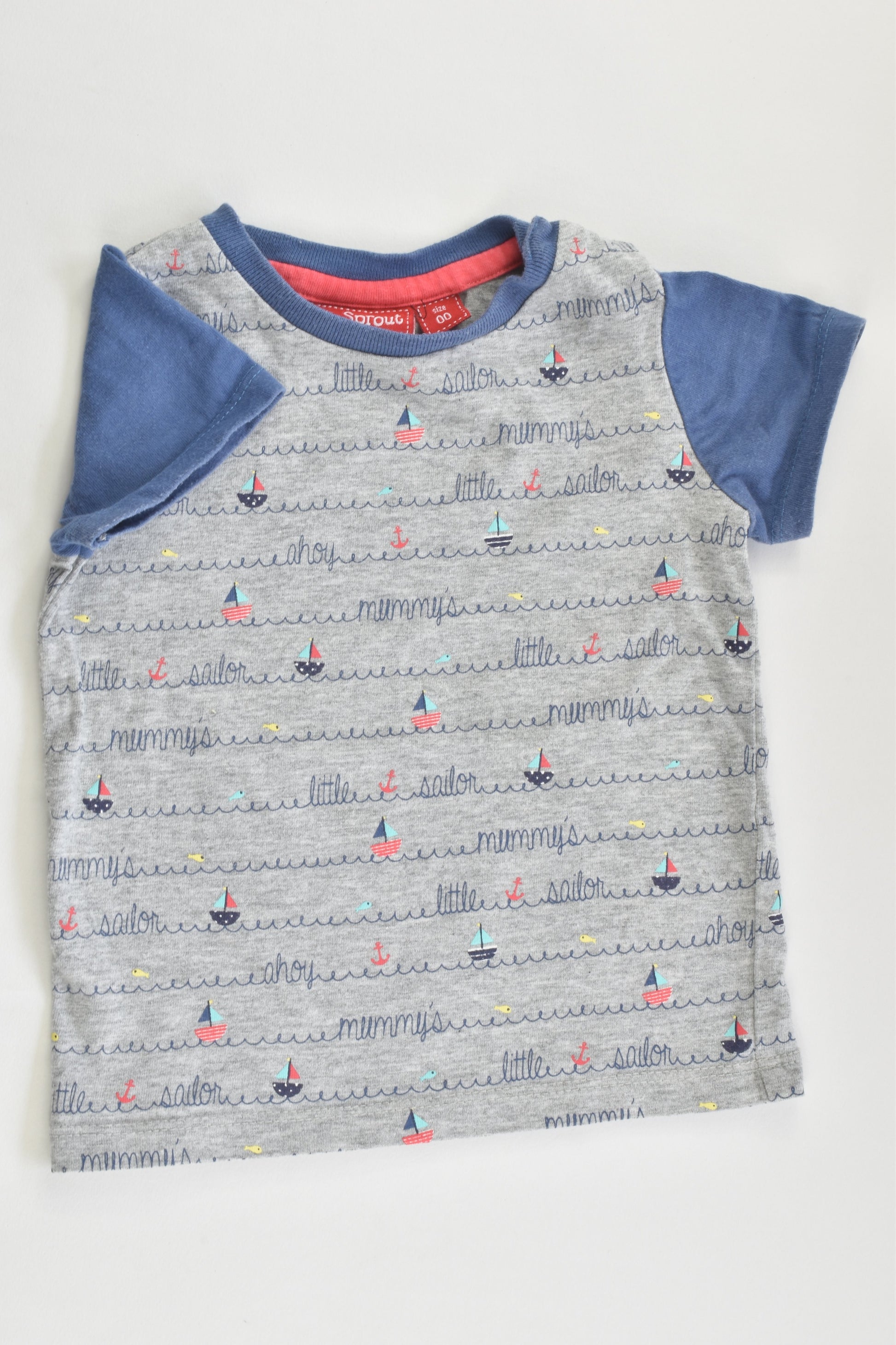 Sprout Size 00 'Mummy's Little Sailor' T-shirt