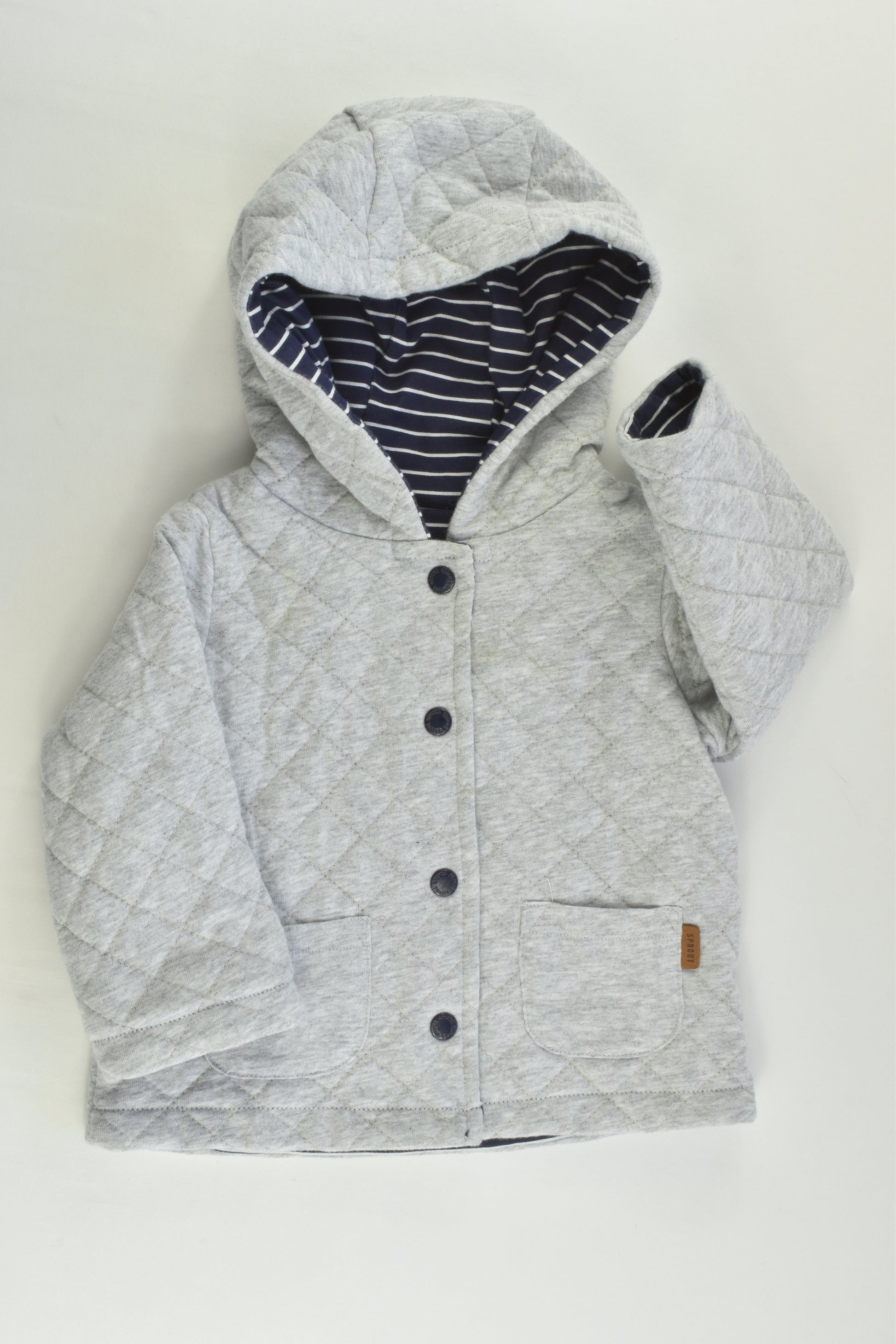 Sprout Size 00 Reversible Padded Hooded Jumper