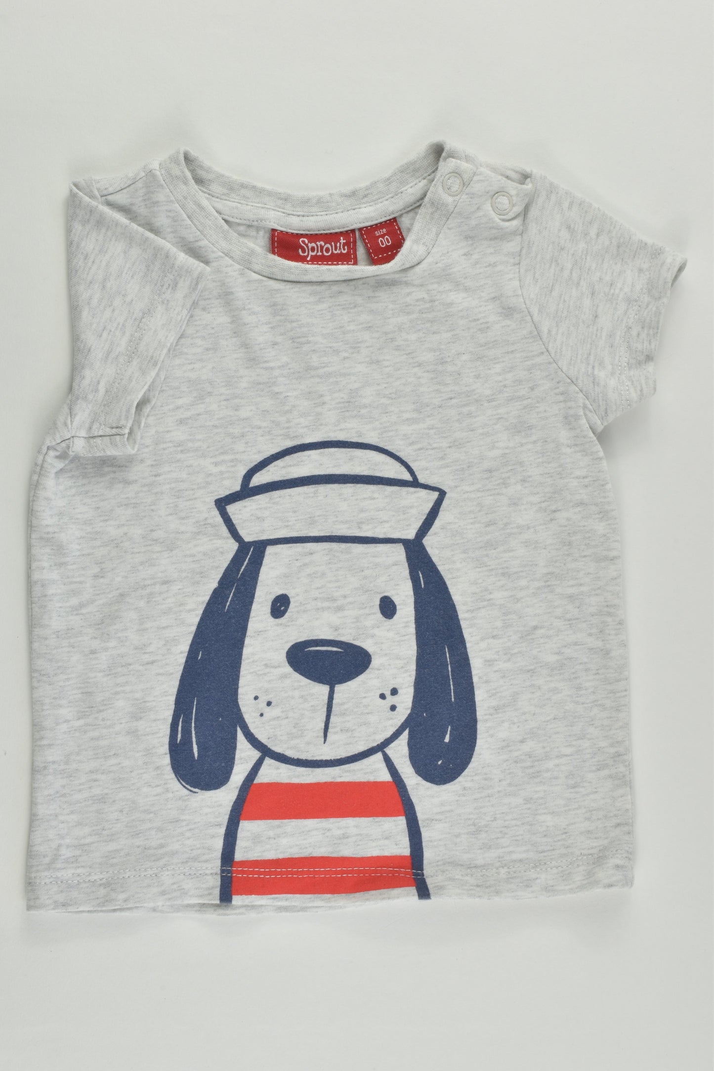 Sprout Size 00 Sailor Dog T-shirt