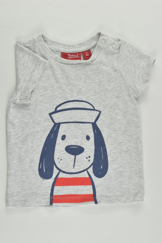 Sprout Size 00 Sailor Dog T-shirt