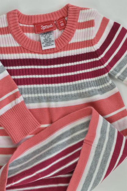 Sprout Size 00 Striped Knitted Dress
