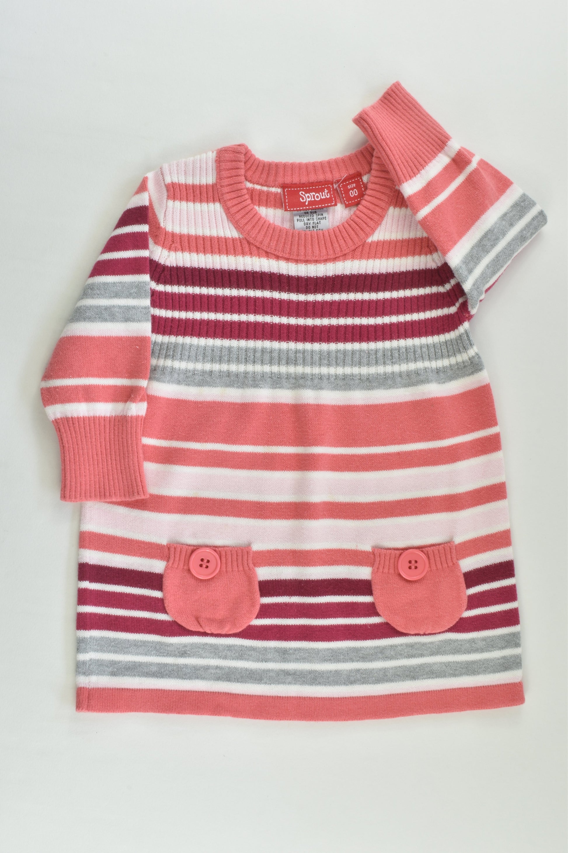 Sprout Size 00 Striped Knitted Dress