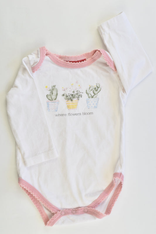 Sprout Size 00 "Where Flowers Bloom" Bodysuit