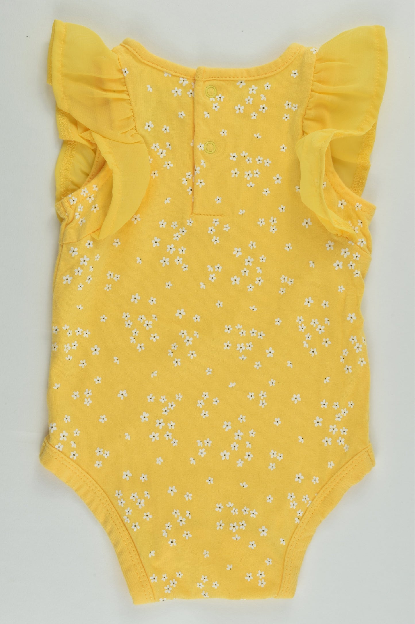 Sprout Size 000 (0-3 months) Floral Bodysuit