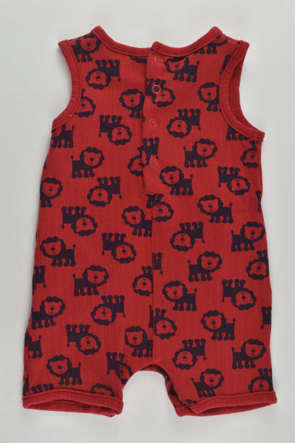Sprout Size 000 Lions Short Romper