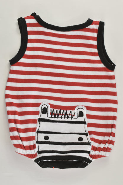Sprout Size 000 'Little Zebra' Summer Romper