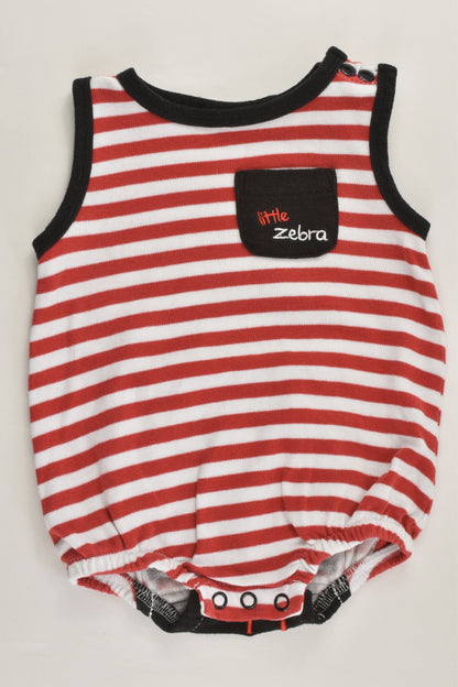 Sprout Size 000 'Little Zebra' Summer Romper