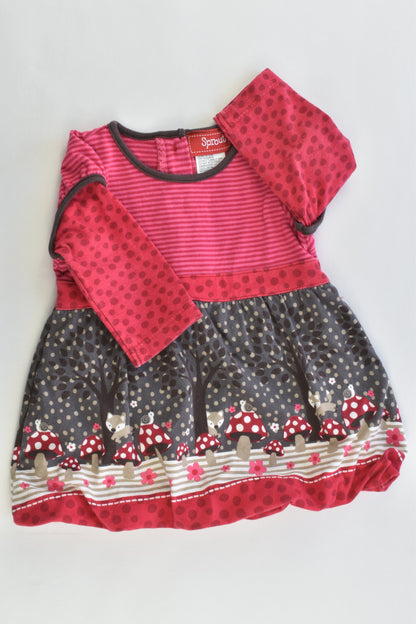 Sprout Size 000 Mushroom Forest Dress