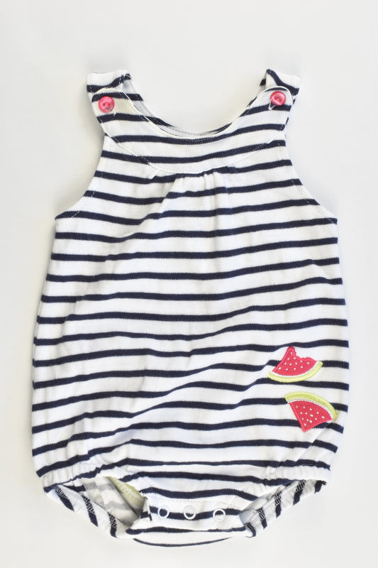 Sprout Size 000 Watermelon Summer Romper