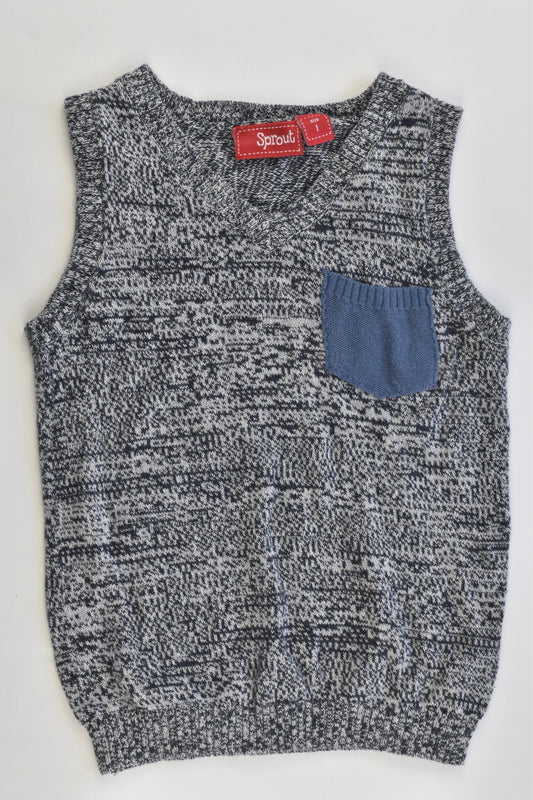 Sprout Size 1 Knitted Vest
