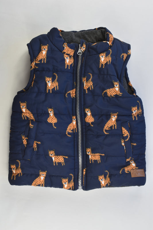 Sprout Size 1 Leopard Puffer Vest