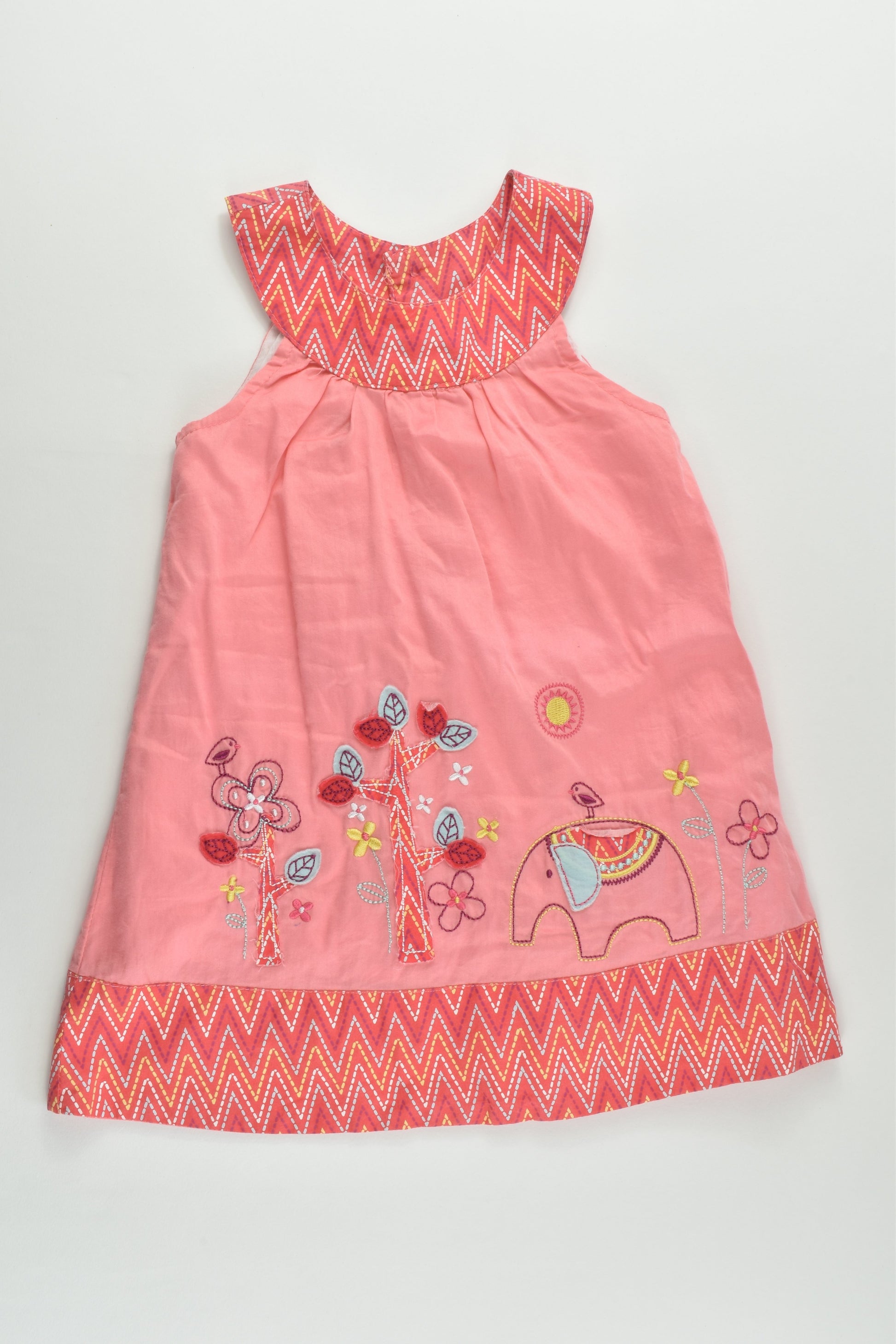 Sprout Size 1 Lined Elephant Dress