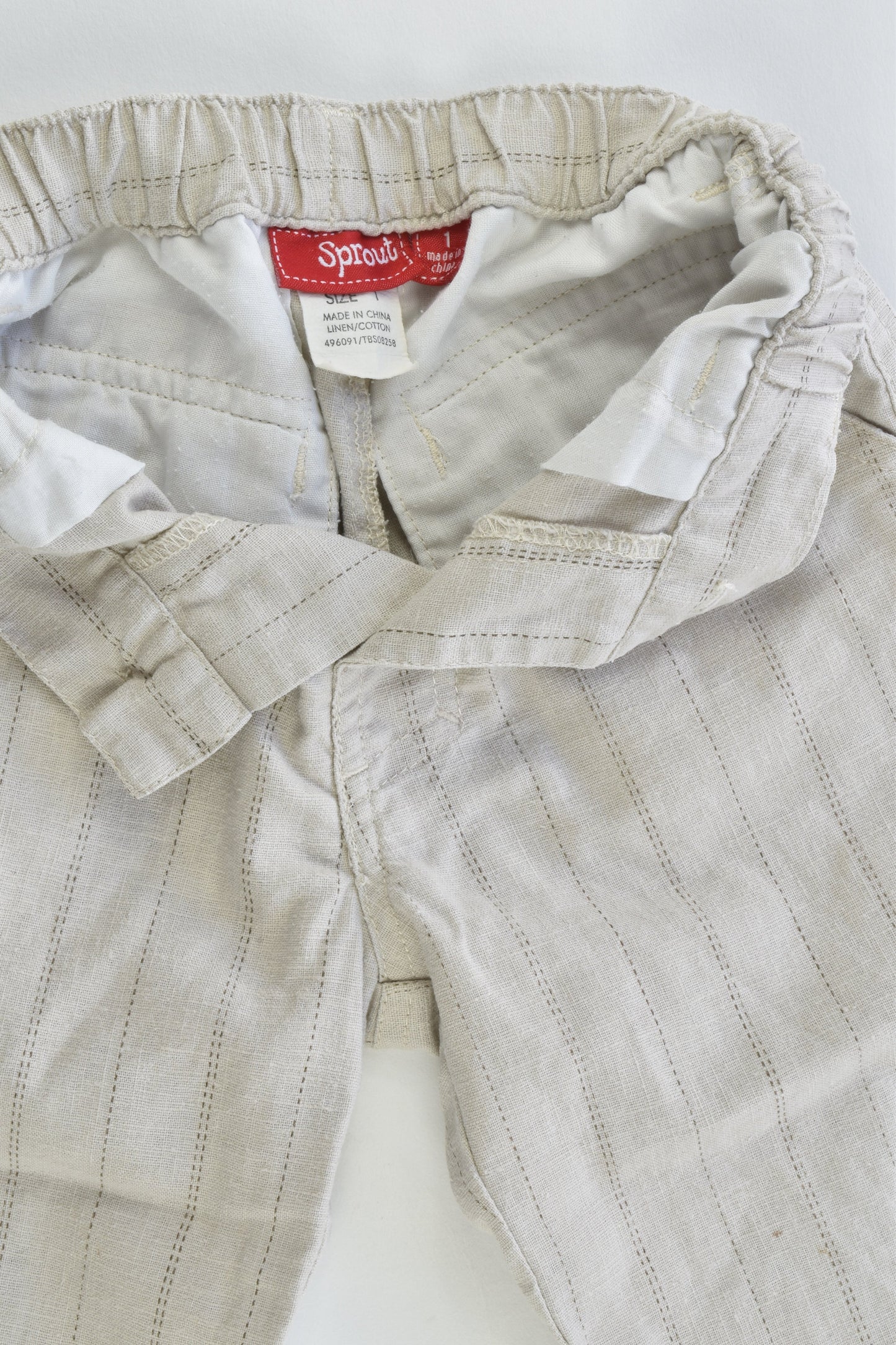 Sprout Size 1 Linen/Cotton Pants